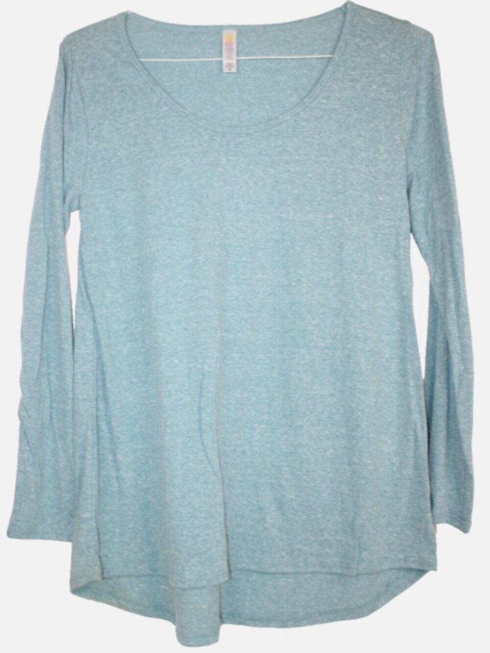 LuLaRoe LYNNAE Women's Shirt Top NWT Size M Medium Solid Heather Dusty Blue